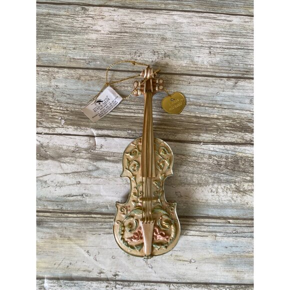 Vintage 2000 Louis Nichole Violin Ornament Kurt S Adler Holiday Elegance - Picture 7 of 9